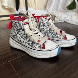 Heelys Hello Kitty Kids High-Top Sneakers - White and Red